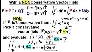 Calcul 3&nbsp;: Th&eacute;or&egrave;me de Green (7 sur 21) avec un champ vectoriel non conservateur