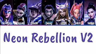 KD/A ft. HUNTR/X - Neon Rebellion V2 (Color-coded Lyrics) (prod. by endlessmusic) (Fan-made Song)