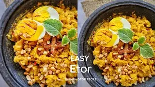 How to make easy Ghanaian ETOR/ OTOR Sweet and Spicy with Mashed Bananas | Efuathecontentcreator