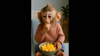 monkey eating food