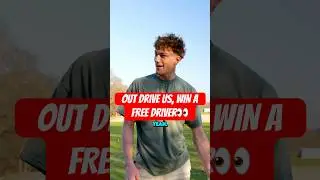 Beat us in long drive, WIN A FREE DRIVER👀 #golf #divotdudes #golfswing