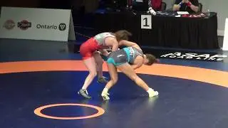 2019 Canadian Trials WW68kg Braxton Papadopoulos (Impact) vs Veronica Keefe (Montreal)