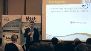Risk Appetite - ISO 22301, BCM Institute, Dr Goh Moh Heng