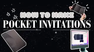 How to Create Pocket Invitations out of Cardstock with your Cricut! #cricuttutorials #cricuttutorial