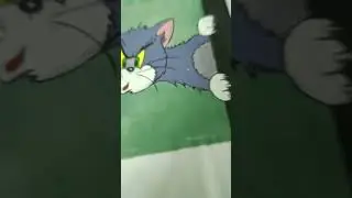 Tom #cat #movie #disney #cartoon #acrylicpainting #art #clothpainting