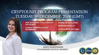 CryptoUnit Program Presentation by Anete Martinsone on 03.12.2019