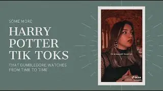 some more harry potter tik toks that dumbledore watches from time to time 🧙‍♂️