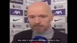 we have to stick to the plan | Erik ten hag