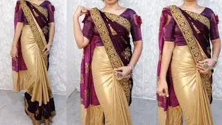 HOW TO DRAPE HEAVY VELVET SAREE PERFECTLY|VELVET SAREE DRAPING TUTORIAL|HINDI|STEP BY STEP