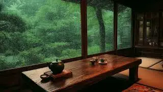 3 Hours Relaxing Sleep Music with Rain Sounds - Peaceful Music in the Warm Bedroom, Stress Relief