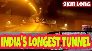 Full HD Video Of Indias Longest Tunnel 9Km Long |Unskippable Video#Chenani_Nashri_Tunnel