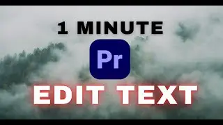 How to Edit Text in Adobe Premiere Pro | Step-by-Step Tutorial for Beginners #premierepro #edittext