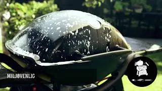 Rengøring af Weber Q grill med grillrens