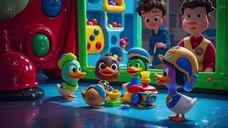 Ricky the Duck Rides the Rainbow | Color Adventure Song for Kids | Zoom, Slide & Quack!