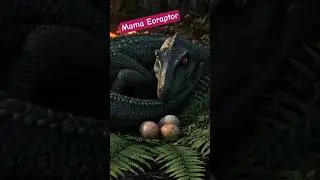 🥚🦖 Mama Eoraptor and Her Baby Eggs!#prehistoric #dinasours #wildlife
