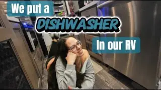 Installing a dishwasher in our RV | 5th Wheel | Full-Time RV Family
