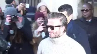 David BECKHAM @ Paris Fashion Week 19 january 2017 show Louis Vuitton