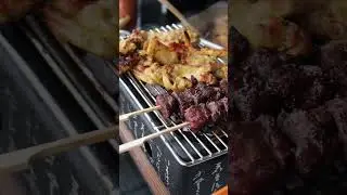 KOREAN BBQ WITH CHARCOAL ON JAPANESE HIBACHI GRILL FROM AMAZON