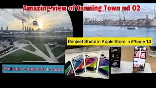 Apple Store nd O2Arena Cable cars Route funny vlog #trending #vlog #punjabi #england #o2 #iphone14