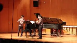 Derek Bermel - Twin Trio for flute, clarinet, and piano.