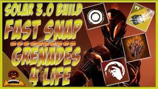 Best Warlock Sunbracers Solar 3.0 Build ► Fast Snap & Grenades 4 life (After patch) | Destiny 2