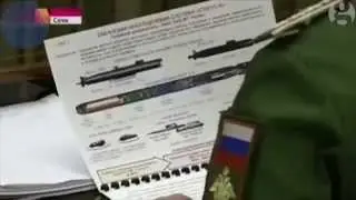 The moment Russian television accidentally shows secret plans for a nuclear torpedo system on air
