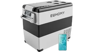 EUHOMY 12V Portable Refrigerator (59QT) | Outdoor & Camping Fridge