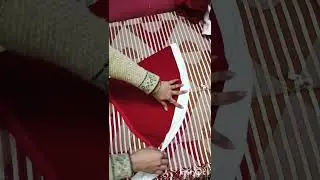 How to stitch santa Claus cap at home 🏡 #christmas #merrychristmas #christmascostumes # trending