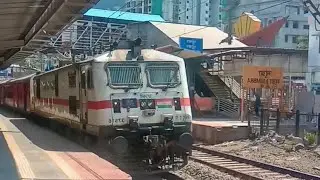 first time train cross RED signal in Mumbra Railway Station [Mumbai local train]