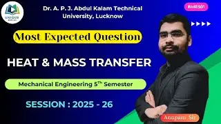 Important Question | Heat and Mass Transfer | HMT AKTU Imp. Question | BME501 Mechanical engineering