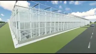 Glass greenhouse for seedlings designed by a greenhouse horticulture greenhouse technology company