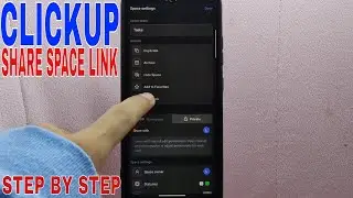 ✅  How To Share Space Link On ClickUp 🔴