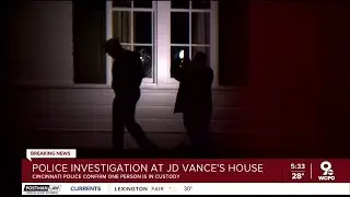 Law enforcement investigate at Vice President JD Vance's home, 1 in custody