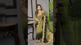 😱choose ur favourite organza saree🔥//designer organza saree💞#organza#saree#fashion #trending#shorts