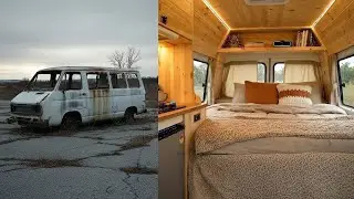 Abandoned Van Conversion | Silent ASMR Van to Living Home