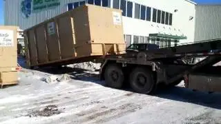 Loading up a 40 yard bin the smooth way