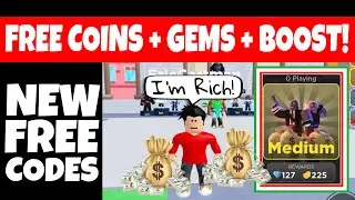 *NEW* FREE CODES Bank Robbery Simulator gives Free Coins + Free Gems + Free Boost |  ROBLOX Gameplay