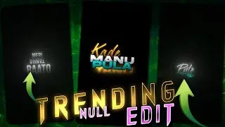 New Trending Black Null Lyrics Video Editing in Alight Motio