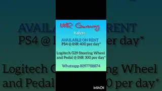 rent a console #gamingconsole #rental #ps4 #logitechg29 #kalyancity #kalyan #dombivli #bhiwandi
