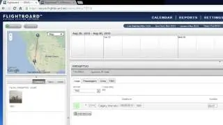 Demo video for aviation department scheduling and flight coordination software.