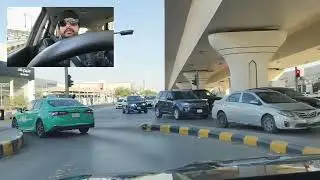 Beautiful City Road View During Driving 🚗 Saudi Arabia Riyadh imam South Road 🛣️