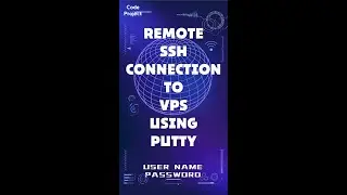 Remote SSH connection to VPS using putty | User Name + Password #shorts