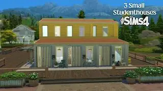 3 Small Student Houses || The Sims 4 || Speed Build || NoCC || Merel Meister