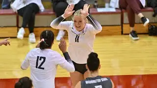 Washington State sweeps OSU, completes weekend sweep | Game Highlights | Pac-12 Women's Volleyball