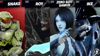Some odd Halo Platform Fighter, now with Elites! - Super Smash Brothers Ultimate Gameplay / Showcase