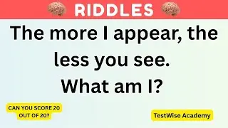 20 Riddles That Will Test Your Brain Speed | Brain Teasers & Riddle Quiz