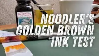 Ink Test - Noodler's Golden Brown