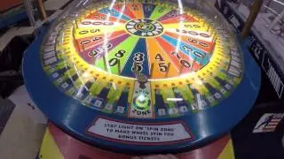 Wheel of Fortune Ticket Arcade Game - 10 Tries at it (Including a JACKPOT WIN)