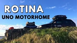 ROTINA NO UNO MOTORHOME: COZINHANDO E DORMINDO NO CARRO EM PUNTA BALLENA (ep10)