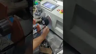 Automatic Desktop Cut-to-Length Cable Coiling and Tying Machine  #wireharness #coiling